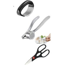 Assess Store Paslanmaz Çelik Limon Sarımssk Rendesi, Sarımsak Ezici Ve Sebze Makası