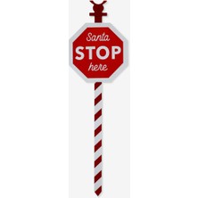 FT Santa Stop Here Yılbaşı Tabelası