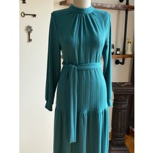 Hakim Yaka Çingene Model Örme Elbise 2400 Navra | Fendel