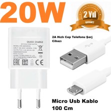 Day 20W 2A Micro USB Tüm Cep Telefonlarını Hızlı Şarj Eder (2 Yıl Ithalatçı Garantili)