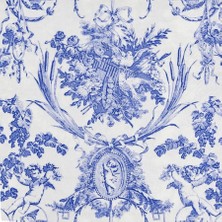 Caspari Romantic Toile Blue Dinner Napkins - 20 Per Package