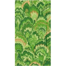 Caspari Marbled Ceramica Green Guest Towels - Includes 15 Guest Towels