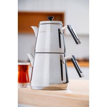 UltraNova Paslanmaz Çaydanlık Takımı, Aile Boy, Şık ve Dayanıklı Tasarım