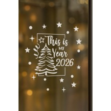 Kıvırcıkyoga Yılbaşı Konsepti Hogeldin 2026 Sticker Araç Oto Laptop Cam Uyumlu