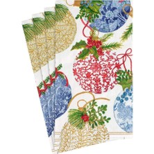 Caspari Porcelain Ornaments Paper Luncheon Napkins - 20 Per Package