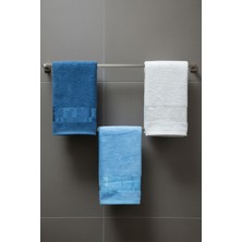 Class Bambu 3'lü 30 x 50 cm Mutfak Havlusu Petrol Mavisi - Okyanus Mavisi - Ekru Bamboo Life