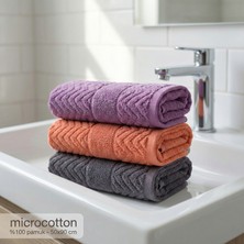 Vienna Home Microcotton %100 Pamuk 3’lü Havlu Seti 50X90 cm – Ultra Yumuşak, Hızlı Kuruyan, Yüksek Su Emiş Gücü