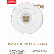 Erdmsp YH13 Kamp Tipi LED Renkli Aydınlatma Lambası 360° Çevresel Işık Su Geçirmez