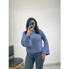 Nisum Moda Ispanyol Kol Triko Kazak