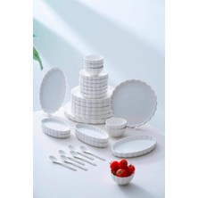 UltraNova Şık 31 Parça Kahvaltı Takımı Seti, Zarif ve Kullanışlı Tasarım