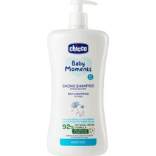 Chicco Baby Moments Doğal Saç ve Vücut Şampuanı 750 ml Göz Yakmayan Formül ile Hassas Ciltler İçin
