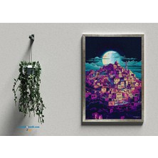 Zerya Postera Bajara Mêrdinê - Mardin Şehri Çerçeveli Posteri (32X47 cm Çerçeveli)