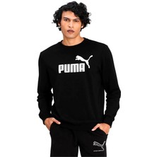 Puma Siyah Ess Big Logo Erkek Sweatshirt