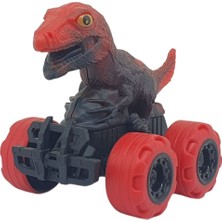 Seçkin Trend Sürtmeli Dinazor Arabalar  cm - H-20 - T-Rex - Kırmızı