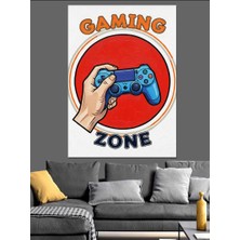 Tablomega Oyun Oynama Alanı Kontrolcü Dekoratif Kanvas - Mdf Ahşap Tablo