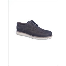 Derimas 02-017 Hakiki Deri Kahverengi Nubuk Erkek Ayakkabı