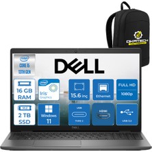 Dell Nb Vostro I5-1334U 16 GB Ram Ddr4 2 Tb Nvm SSD 15.6" Fhd WİN11PRO Notebook + Okatech Çanta