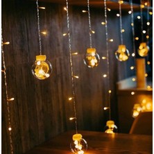 Gaman Gün Işığı 3 Metre Küre Top LED 8 Farklı Mod -12 Sarkık LED Eklemeli Fişli Dekoratif Aydınlatma