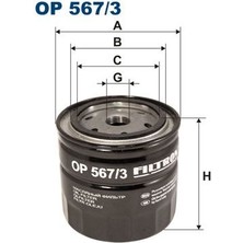 Filtron Fıltron OP567.3 Yağ Filtresi Nıssan Almera-Navara-Pathfınder-Pıckup-Prımera-Xtraıl 2.2 Dci 15208BN300-15208BN30A
