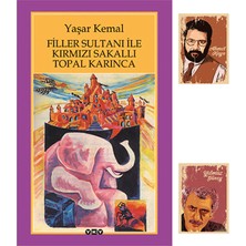 Yapı Kredi Yayınları Filler Sultanı ile Kırmızı Sakallı Topal Karınca - Yaşar Kemal - A. Kaya Y. Güneyli Not Defteri Seti