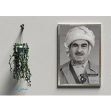 Zerya Postera Mele Mistefa Barzanî - Mustafa Barzani Çerçeveli Posteri (32X47 cm Çerçeveli)