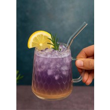 2 Li Borosilikat Cam Kulplu Pinterest Damla Model Bardak Kupa 300ML