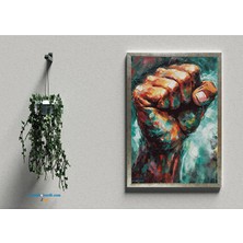 Zerya Yumruk Temalı Çerçeveli Posteri (32X47 cm Çerçeveli)