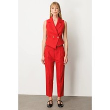 Ekol Yüksek Bel Dar Paça Kadın Pantolon 5055