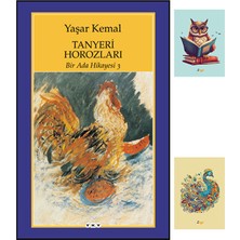 Bir Ada Hikayesi 3 - Tanyeri Horozları - Yaşar Kemal - Yapı Kredi Yayınları - Not Defterli Seti