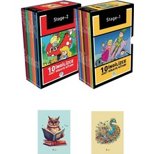 Mavi Çatı Yayınları Ingilizce Hikaye Seti - Stage 1 ve 2 20 Kitap 9915890278679 Özel Not Defterli