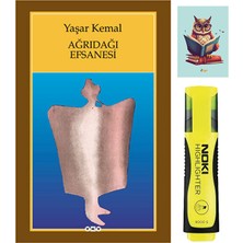 Dara Yayınları Ağrıdağı Efsanesi - Yaşar Kemal 9789750807411 - Sarı Fosforlu Kalem - Not Defterli özel seti