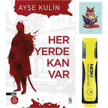 Her Yerde Kan Var-Ayşe Kulin-Everest Yayınları-Sarı Fosforlu Kalem-Not Defteri Seti