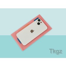 Tkgz İphone 14 Arka Pil Batarya Kapağı Kapak ( Full Kamera Lensli ) BEYAZ