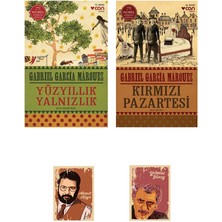 Dara Yayınları Gabriel Garcia Marquez Romanları - Yüzyıllık Yalnızlık - Kırmızı Pazartesi Defterli seti