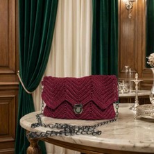 Yasminel Makrome Zikzak Çanta Modern ve El Yapımı Örgü Çanta