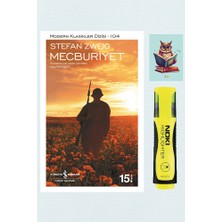 Dara Yayınları Mecburiyet - Stefan Zweig - Iş Bankası Kültür Yayınları - Sarı Fosforlu Kalem - Not Defter Seti