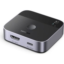 Ugreen 2-In-1 Çift Yönlü Usb-C+Hdmı 4K@60Hz Switch, 55452