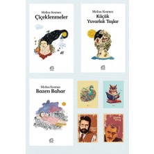 Dara Yayınları Melisa Kesmez Romanları - Çiçeklenmeler - Küçük Yuvarlak Taşlar - Bazen Bahar (4 Not Defterli)