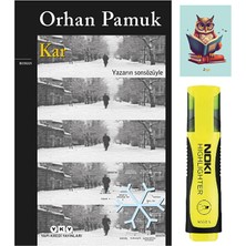 Kar - Orhan Pamuk - Yapı Kredi Yayınları - Sarı Fosforlu Kalem - Not Defter Seti