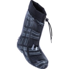 Skuaiter Skuaıter Siyah Ekose Termal Kürklü Erkek Çocuk Çizme Bot