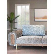 2 Adet Büyük Sırt Kırlent Kılıfı - Sırt Minder Yastık Kılıfı Fermuarlı - Kumaş Kılıfı Kutu Model Fifty Home