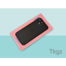 Tkgz İphone 15 Arka Pil Batarya Kapağı Kapak ( Full Kamera Lensli ) SİYAH