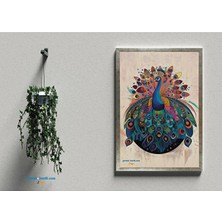 Zerya Postera Melekê Tawis - Tavus Kuşu Çerçeveli Posteri (32X47 cm Çerçeveli)