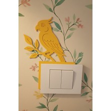 KG Baskı Dekoratif Papağan Anahtar Üstü Süs – 5×10 cm (5'li Set)