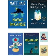 Dara Yayınları Gece Yarısı Kütüphanesi -Insanlar -Hayat Imkansız- Zamanı Durdurmanın Yolları - Matt Haig (Defterli)