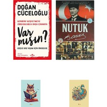 Kronik Kitap Var Mısın? - Doğan Cüceloğlu - Nutuk - Mustafa Kemal Atatürk - Not Defterli Seti