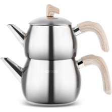 Paslanmaz Çaydanlık Takımı, Pratik ve Şık Çay Demleme Seti