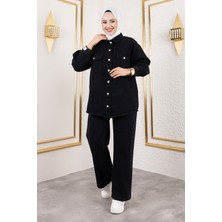 Tesettür Dünyası More Denim Takım TSD250101 Siyah