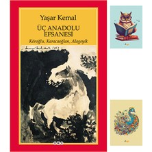 Üç Anadolu Efsanesi - Yaşar Kemal - Yapı Kredi Yayınları - 9789750807459 - Not Defterli Seti