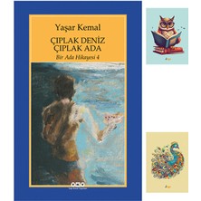 Bir Ada Hikayesi 4 - Çıplak Deniz Çıplak Ada - Yaşar Kemal - Yapı Kredi Yayınları -Not Defterli Seti